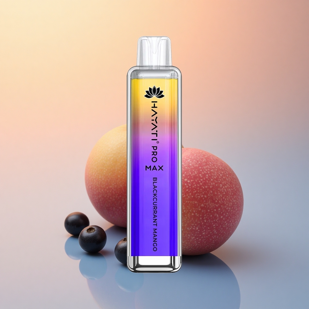 Hayati Pro Max 4000 Puffs Siyah Frenk Üzümü Mango 1400mAh Çift 1.1 Ohm Mesh Bobin