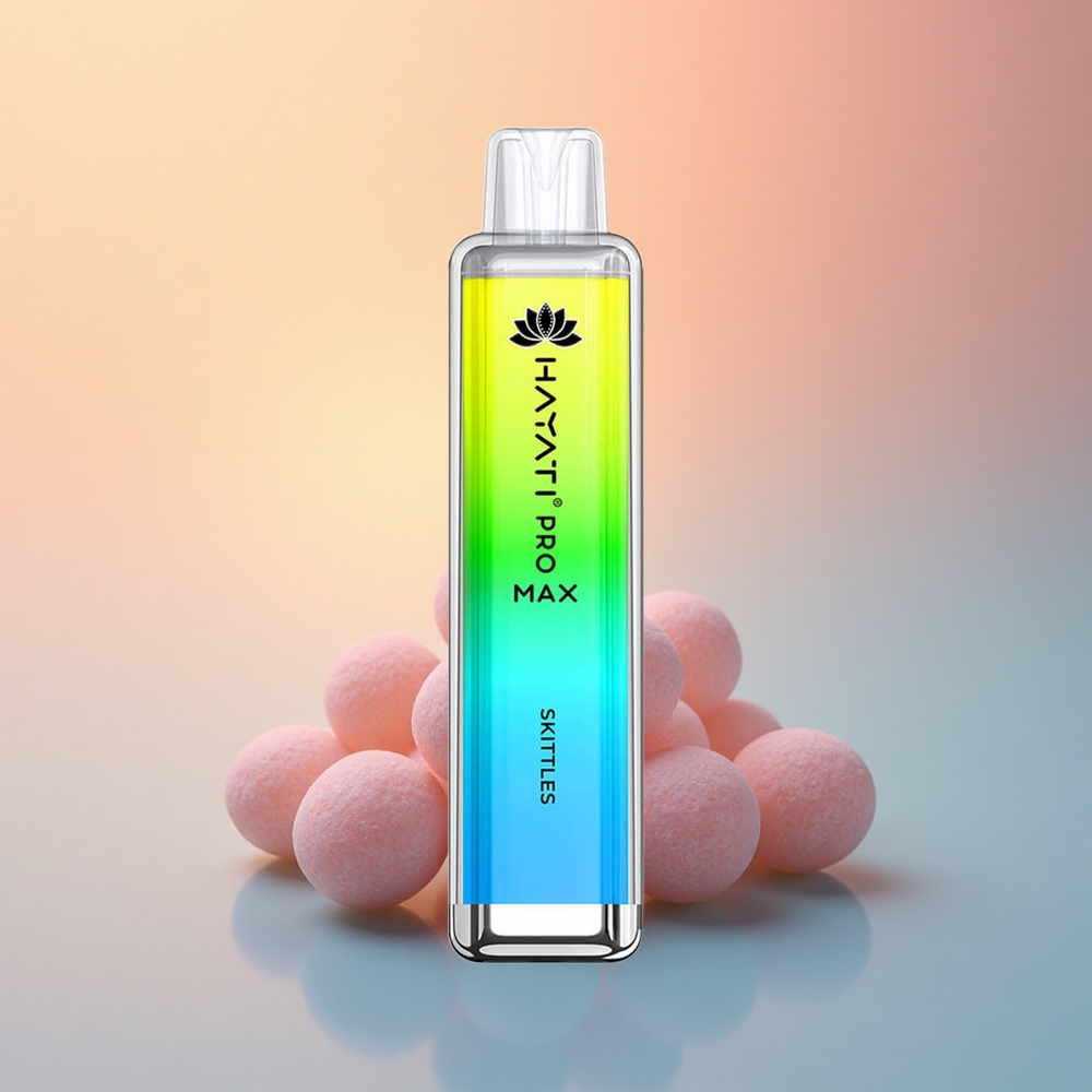 Hayati Pro Max 4000 Puffs Skittles Çift 1.1 Ohm Mesh Coil ve 1400mAh Şarjlı