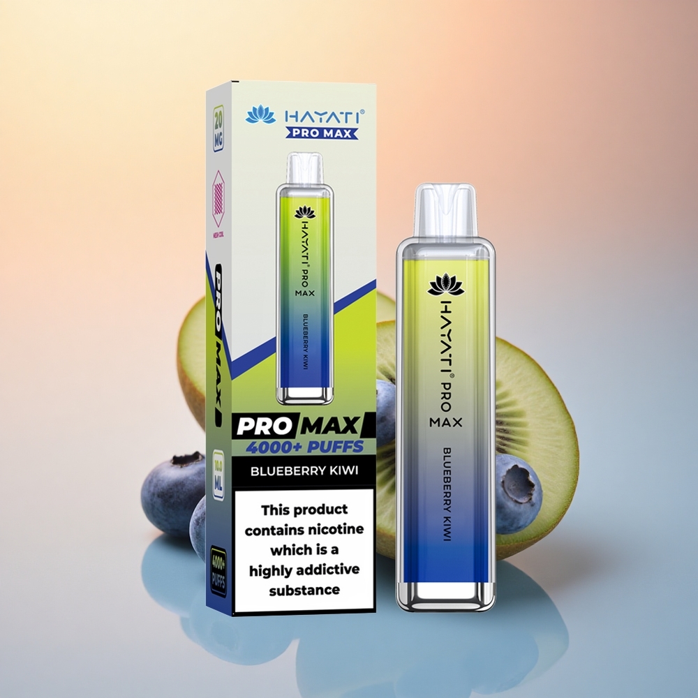 Hayati Pro Max 4000 Puffs Yaban Mersini Kivi 1400mAh Şarj Edilebilir