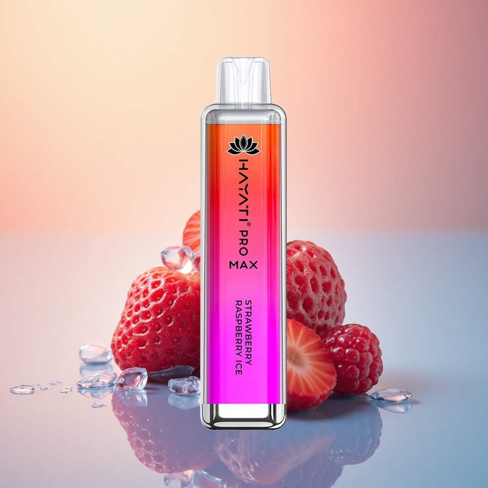 Hayati Pro Max 4000 Puffs Çilek Ahududu Buz 5% Nikotin 1400mAh