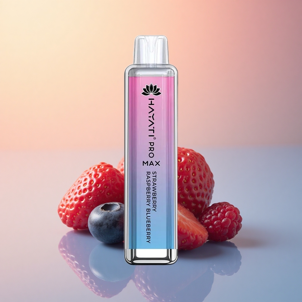 Hayati Pro Max 4000 Puffs Çilek Ahududu Yaban Mersini 1400mAh Şarj Edilebilir