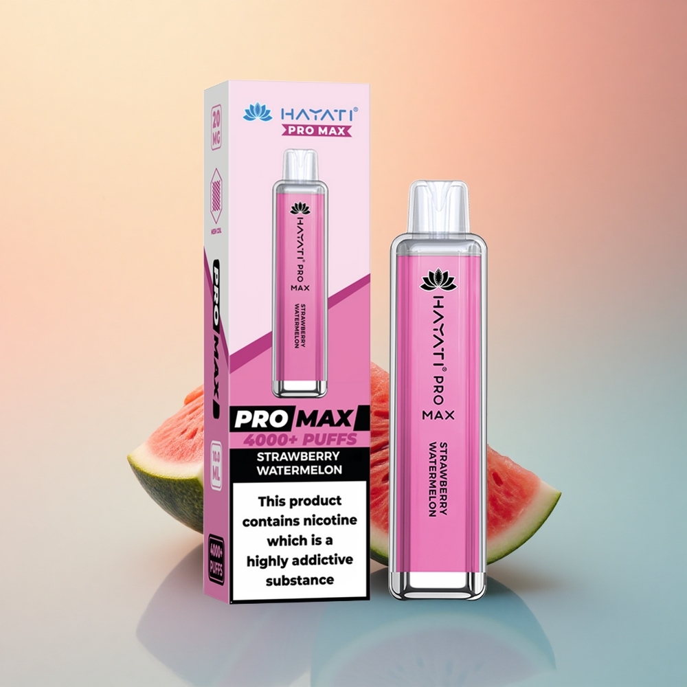 Hayati Pro Max 4000 Puffs Çilek Karpuzlu 1400mAh Şarj Edilebilir