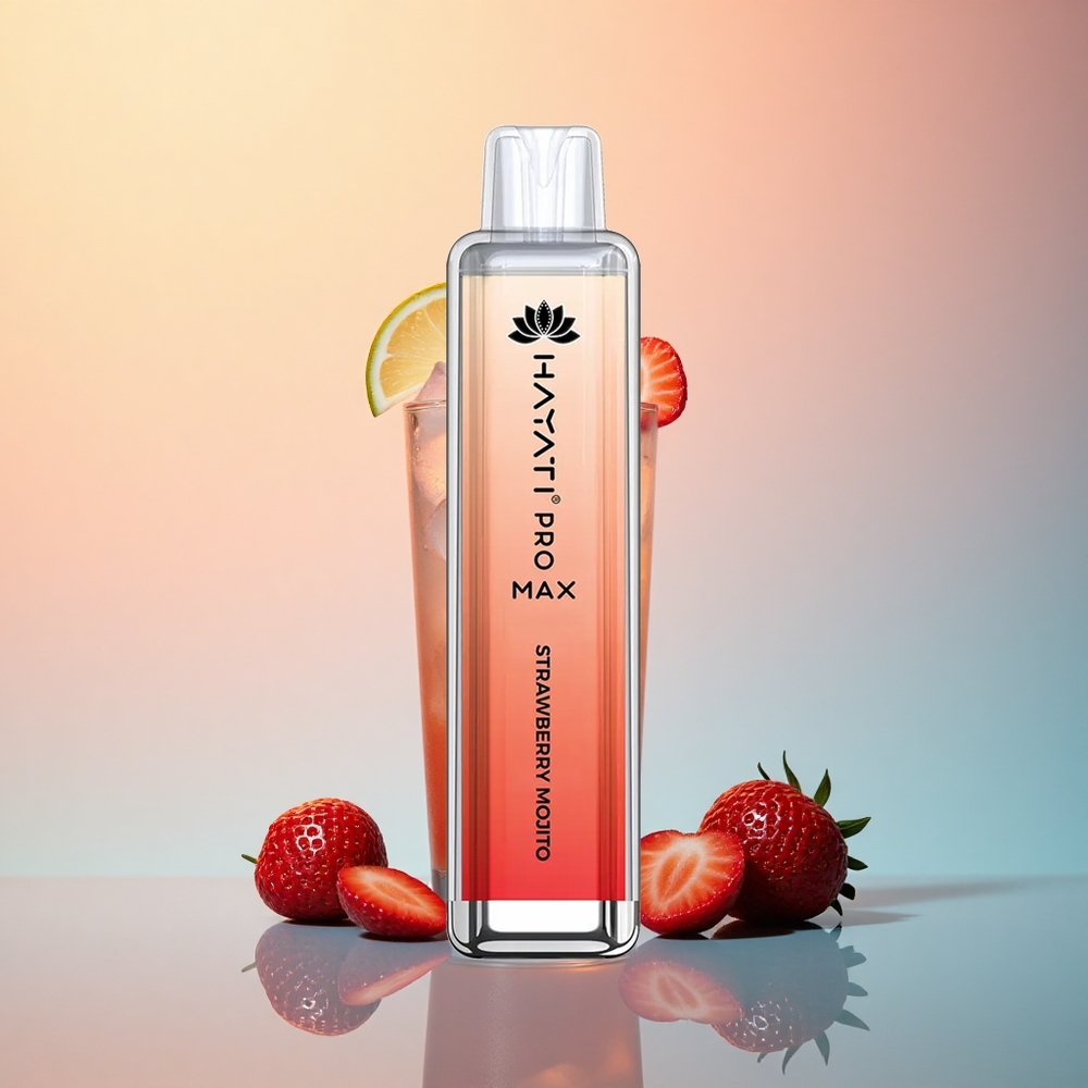 Hayati Pro Max 4000 Puffs Çilek Mojito 1400mAh Şarj Edilebilir 2ml