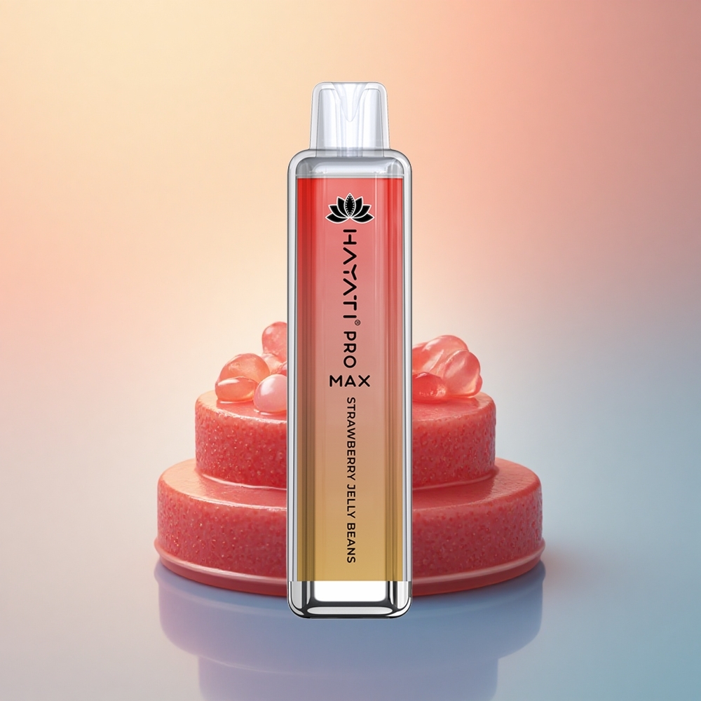 Hayati Pro Max 4000 Puffs Çilekli Jöle Şekerleri 2ml Tank ve 1400mAh
