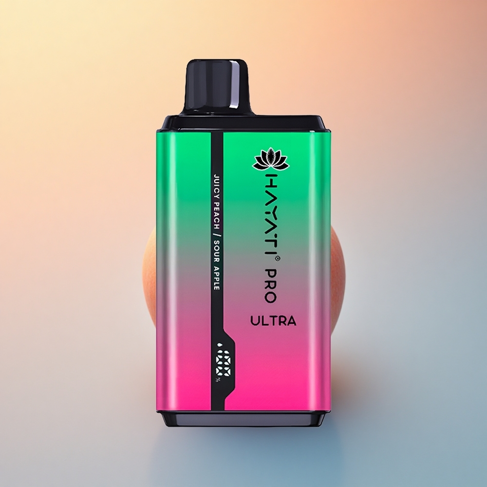 Hayati Pro Ultra 15000 Puffs Ekşi Elmalı Şeftalili 850mAh %2 Nikotin