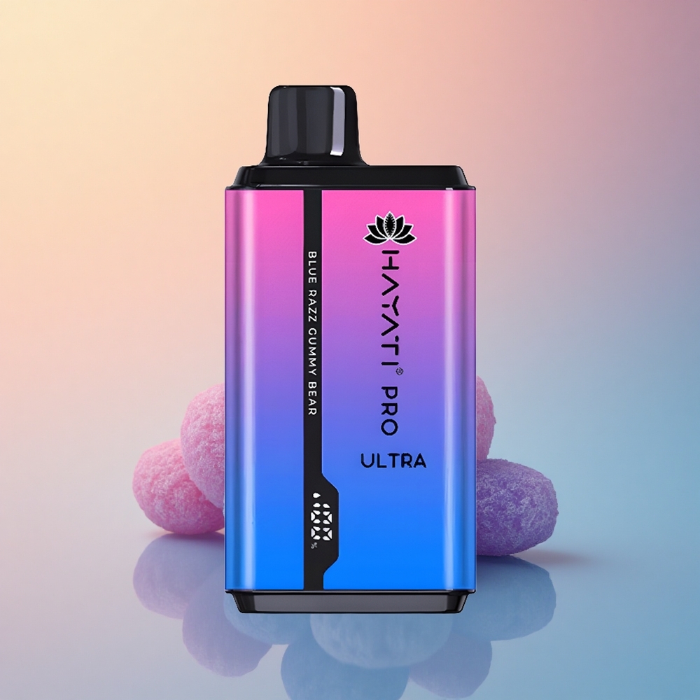 Hayati Pro Ultra 15000 Puffs Mavi Ahududu Jelibon 850mAh %2 Nikotin