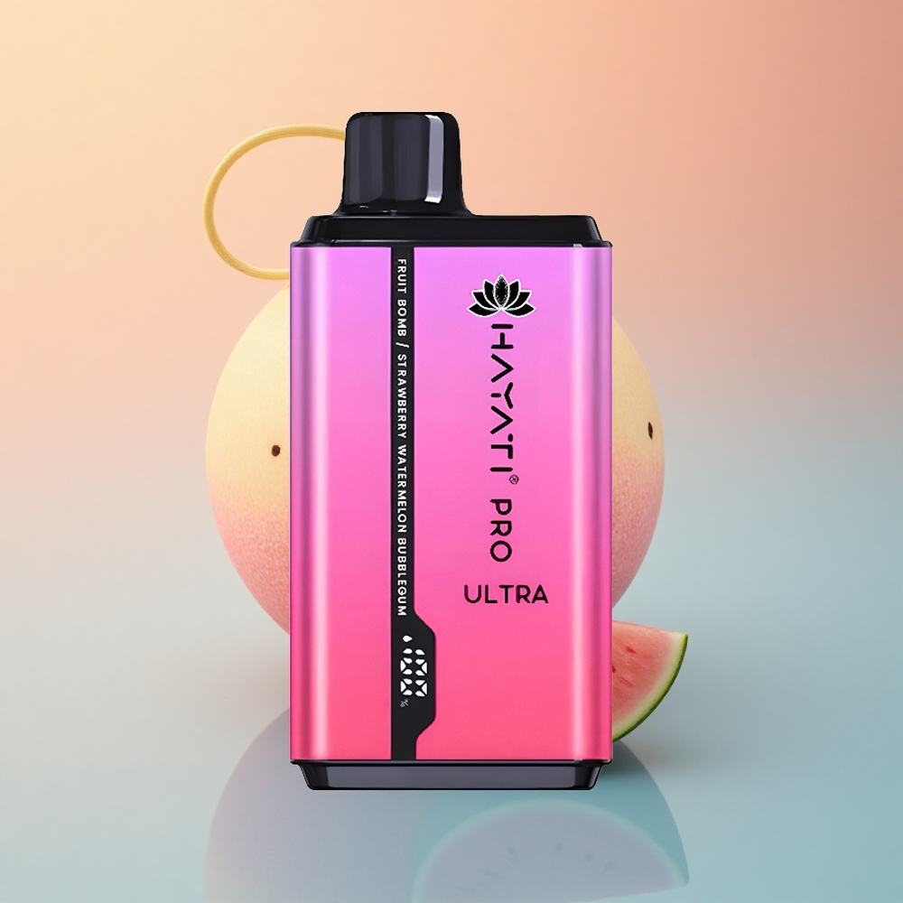 Hayati Pro Ultra 15000 Puffs Meyve Bombası Çilekli Karpuzlu Balon Şeker 850mAh %2 Nikotin