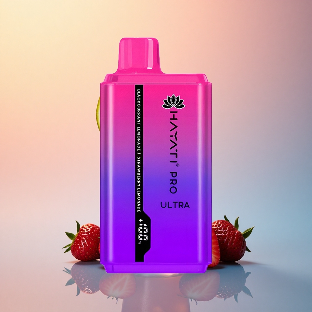 Hayati Pro Ultra 15000 Puffs Siyah Frenk Üzümü Limonata Çilek Limonata 850mAh