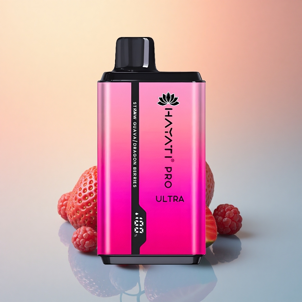 Hayati Pro Ultra 15000 Puffs Çilekli Guava Ejder Meyveleri 850mAh 2% Nikotin