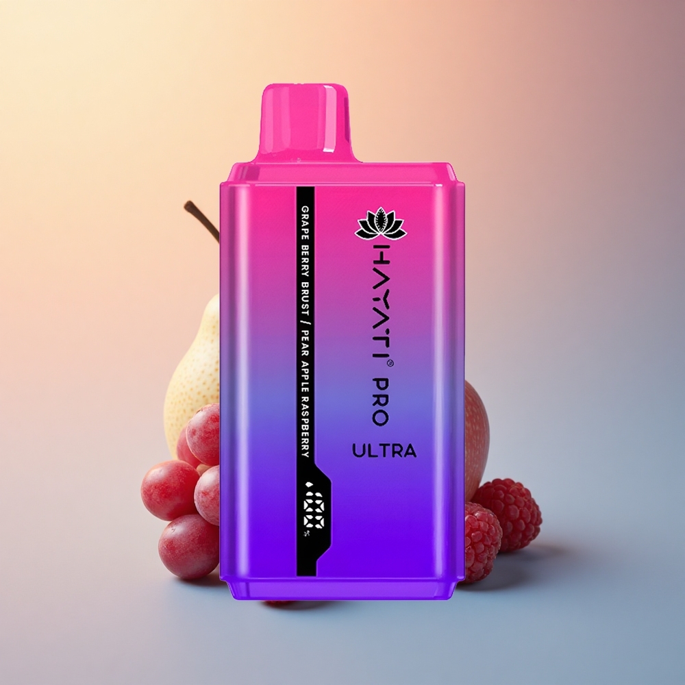 Hayati Pro Ultra 15000 Puffs Üzüm Meyve Patlaması Armut Elma Ahududu 850mAh 12ml