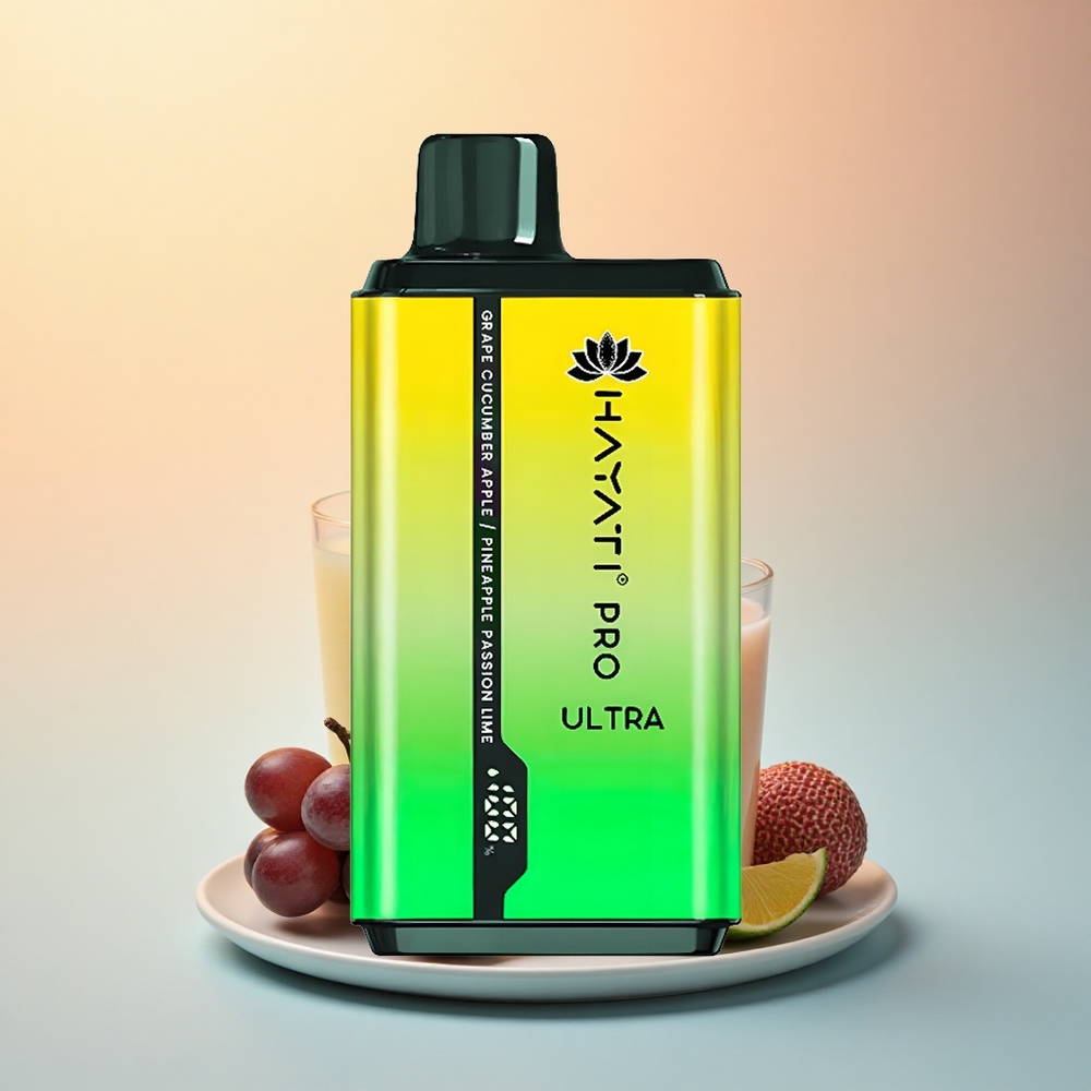 Hayati Pro Ultra 15000 Puffs Üzüm Salatalık Elma Ananas Tutku Lim 850mAh 12ml Nikotin %2