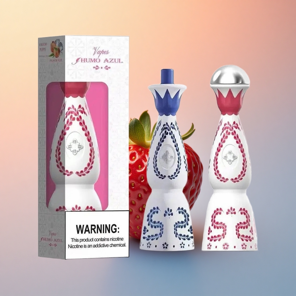 Humo Azul 15000 Puffs Çilek Ayı 5% Nikotin 500mAh