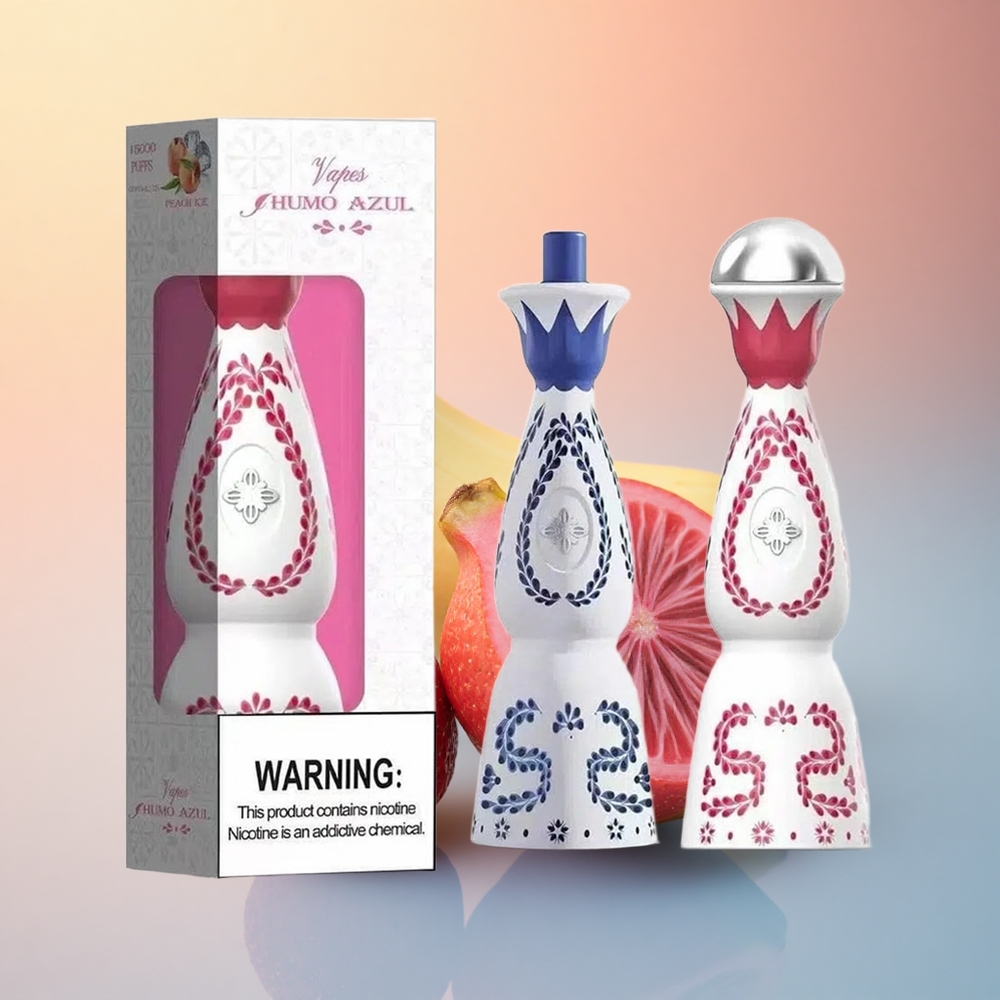 Humo Azul 15000 Puffs Çilek Muz Ejder Meyveli 500mAh 5% Nikotin