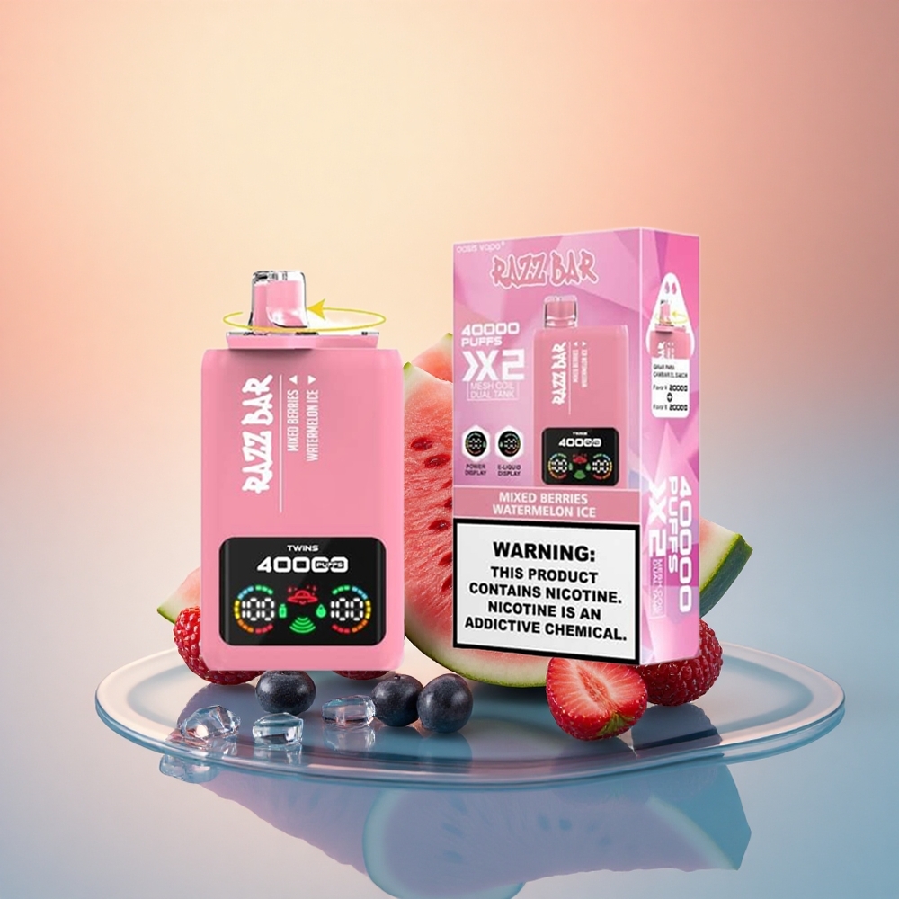 Razz Bar 40000 Puffs Karışık Meyveler - Karpuz Buzu | Tip-C Portlu 650 mAh | %2 Nikotin