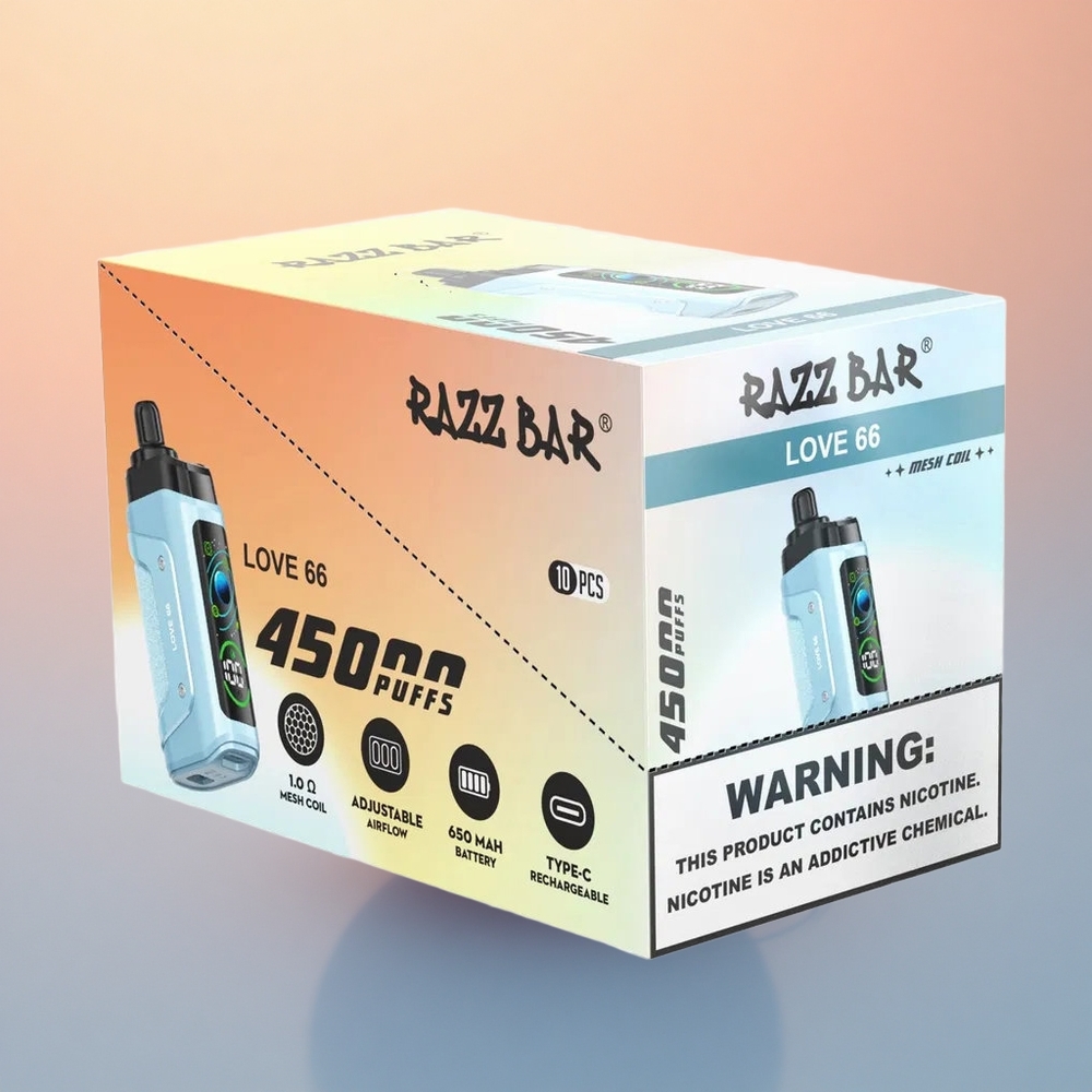 Razz Bar 45000 Puffs Aşk 66 650 mAh Tip-C Şarj