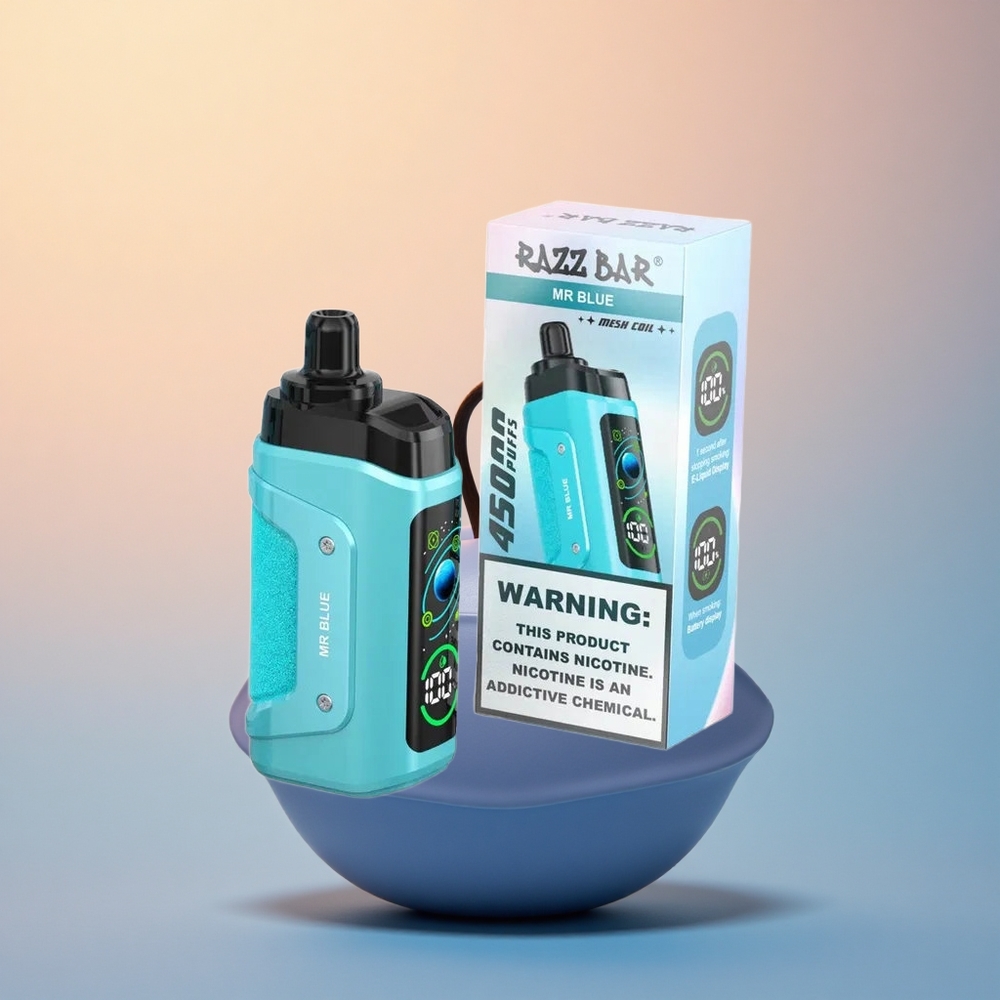 Razz Bar 45000 Puffs Bay Mavi Tip-C 650mAh 20mg Nikotin