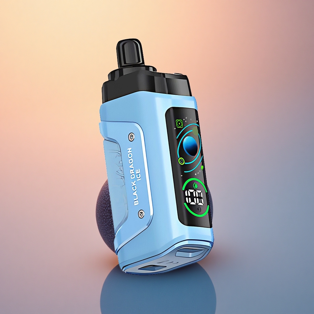 Razz Bar 45000 Puffs Siyah Ejderha Buz 650 mAh Tip-Şarj