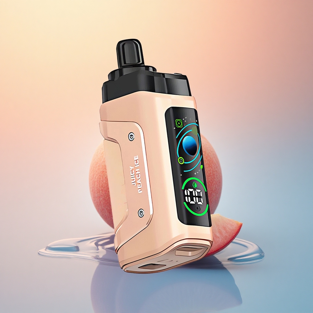 Razz Bar 45000 Puffs Sulu Şeftali Buz 1.0 Ohm Mesh ve 650 mAh