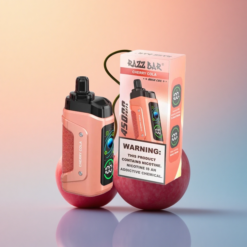Razz Bar 45000 Puffs Vişne Kola 650mAh Tip-C Şarj