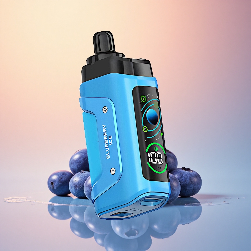 Razz Bar 45000 Puffs Yaban Mersini Buzu 1.0 Ohm Mesh 20 mg Nikotin