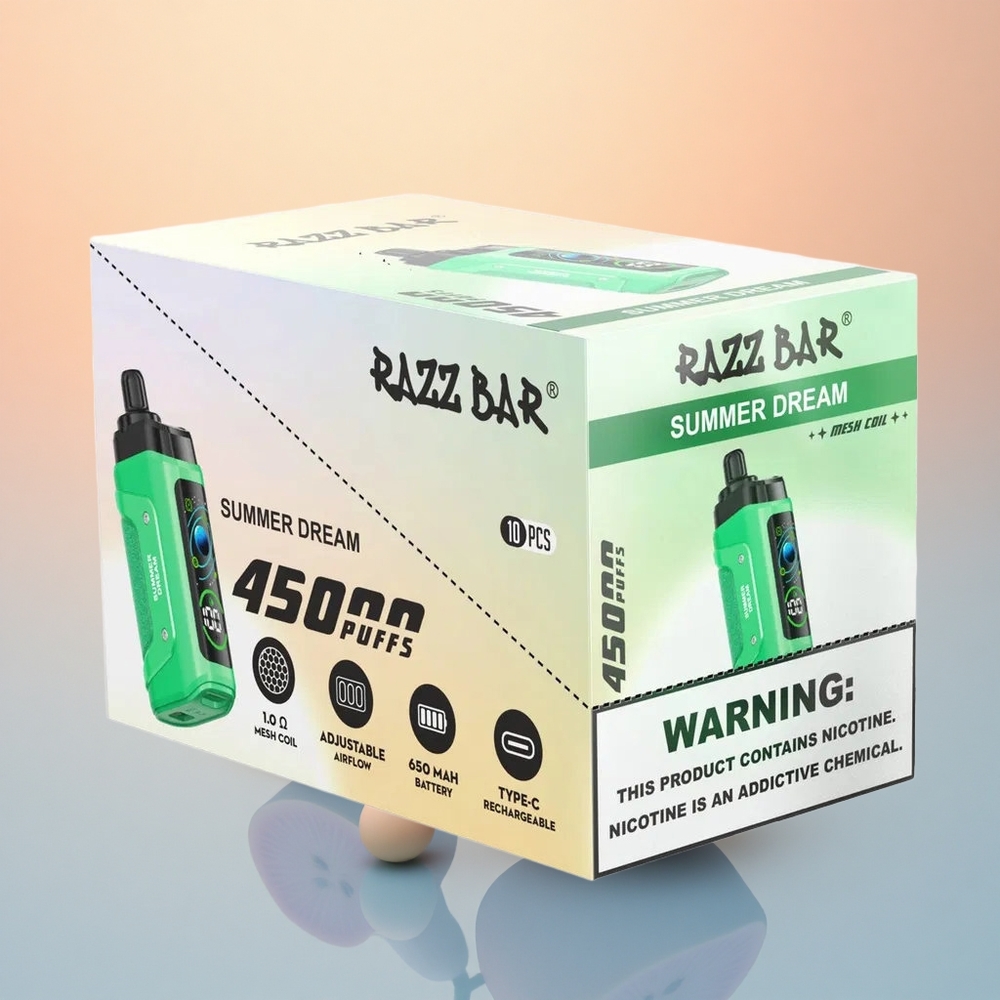 Razz Bar 45000 Puffs Yaz Rüyası 650 mAh Tip-C Şarj