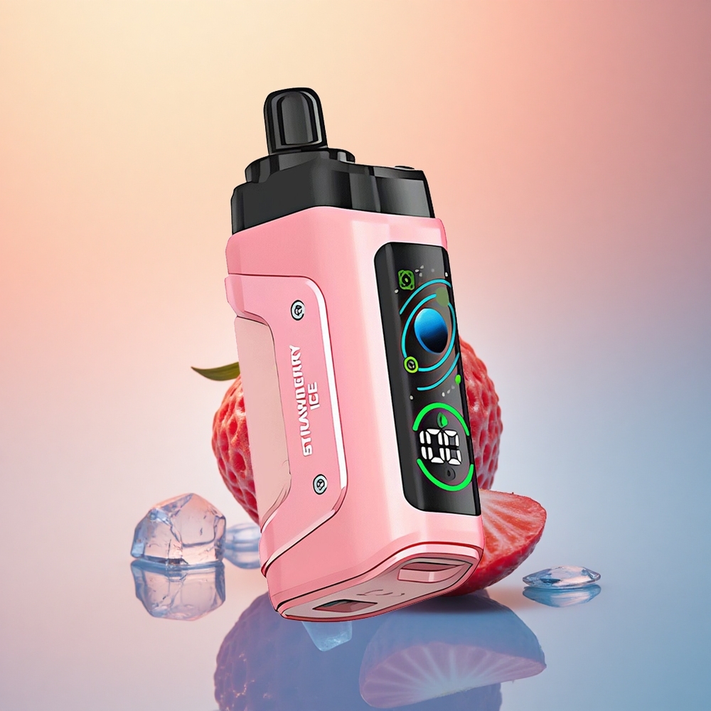 Razz Bar 45000 Puffs Çilek Buzu 650 mAh Tip-C Şarj