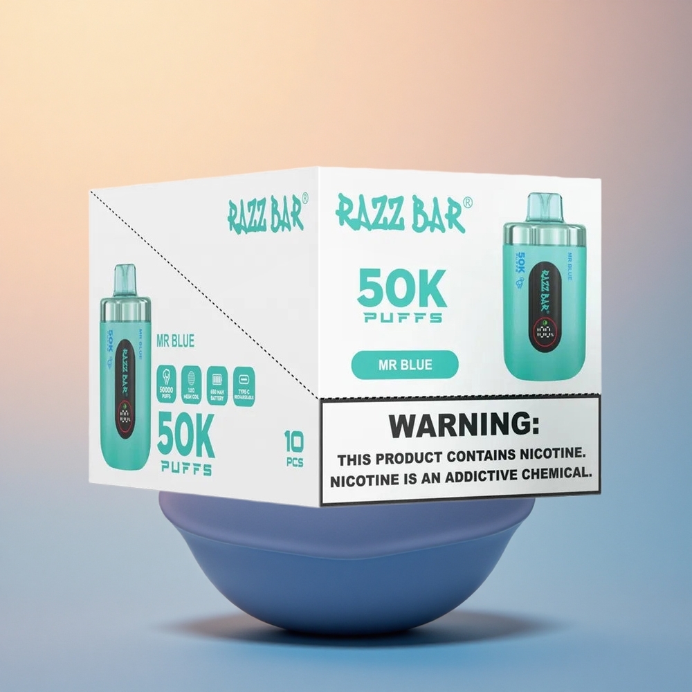 Razz Bar 50K Puffs Mavi Tip-C Şarjlı 650mAh Nikotinli