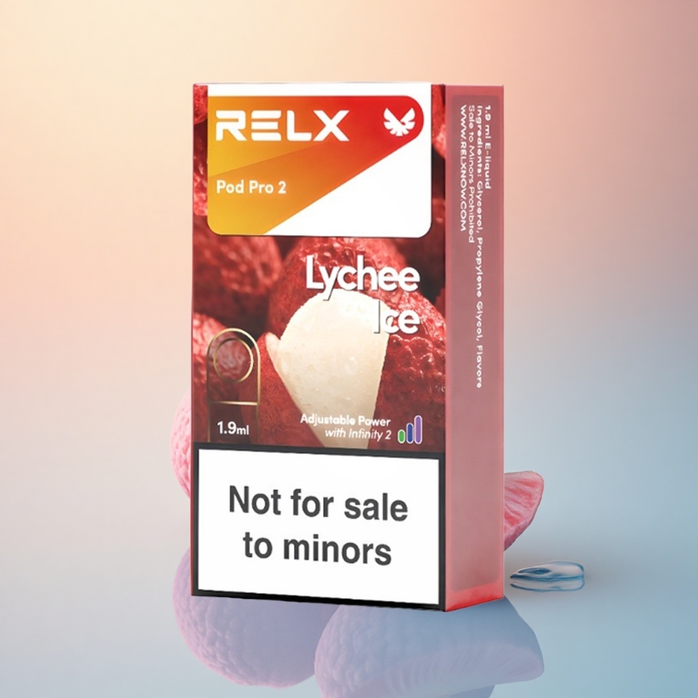 Relx Pod Pro 2 Vape Device Liçi Buzu 0mg/1.9ml 5.5W-8W 2'li/3'lü Paket