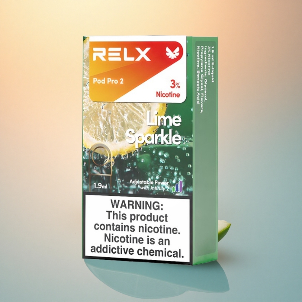 Relx Pod Pro 2 Vape Device Limon Pırıltı 30mg/ml Nikotin, 1.9ml, 3 Voltaj Ayarı