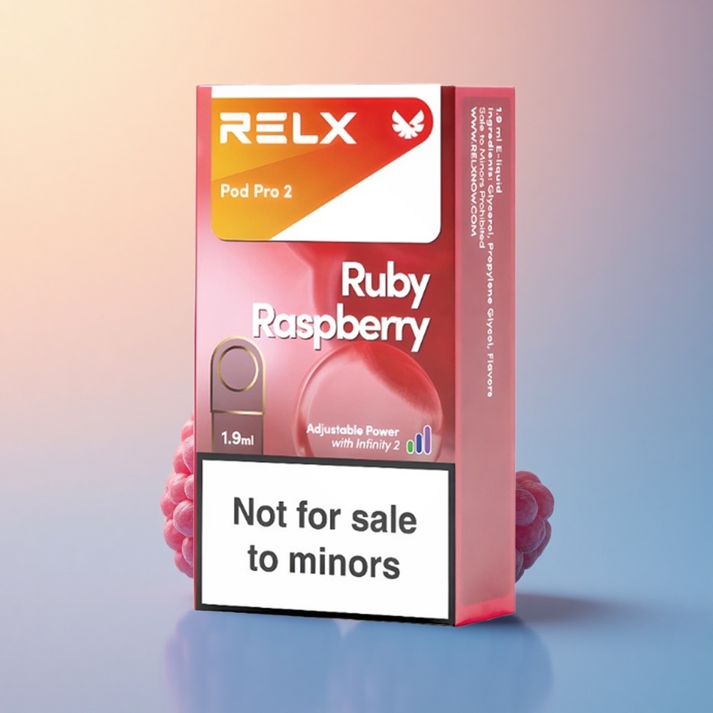 Relx Pod Pro 2 Vape Device Mavi Ahududu 0mg/ml Nikotin - 1.9ml Kapasite - 3 Voltaj Ayarı
