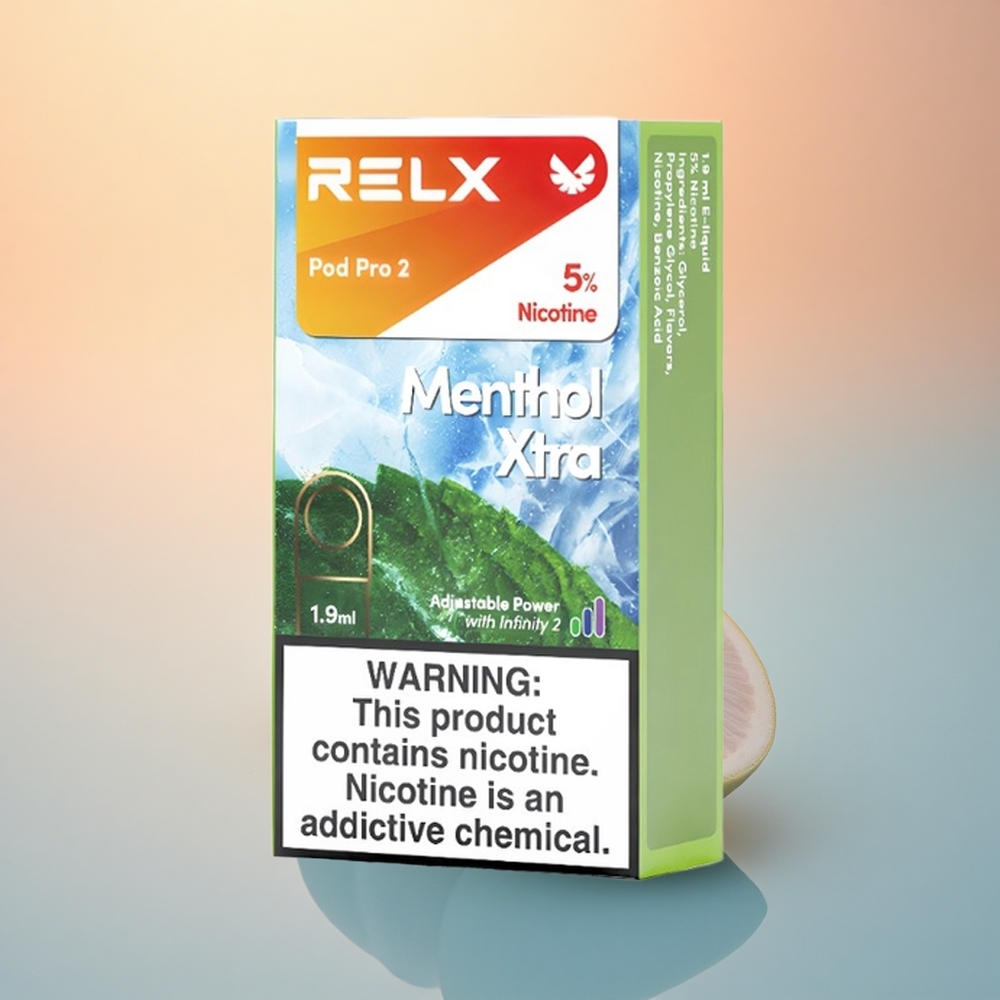 Relx Pod Pro 2 Vape Device Mentol Xtra 50mg/ml Nikotin - 1.9ml Kapasite - 3 Pod/Paket