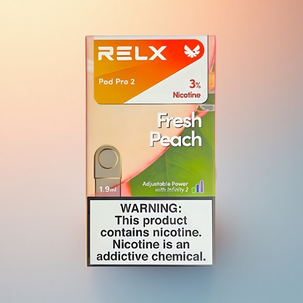Relx Pod Pro 2 Vape Device Taze Şeftali 30mg/ml Nikotin, 1.9ml, 3 Voltaj Ayarı