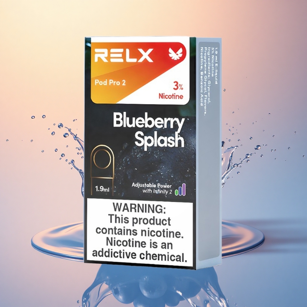 Relx Pod Pro 2 Vape Device Yaban Mersini Patlaması 30mg/ml Nikotin, 1.9ml Kapasite, 3 Voltaj Modu