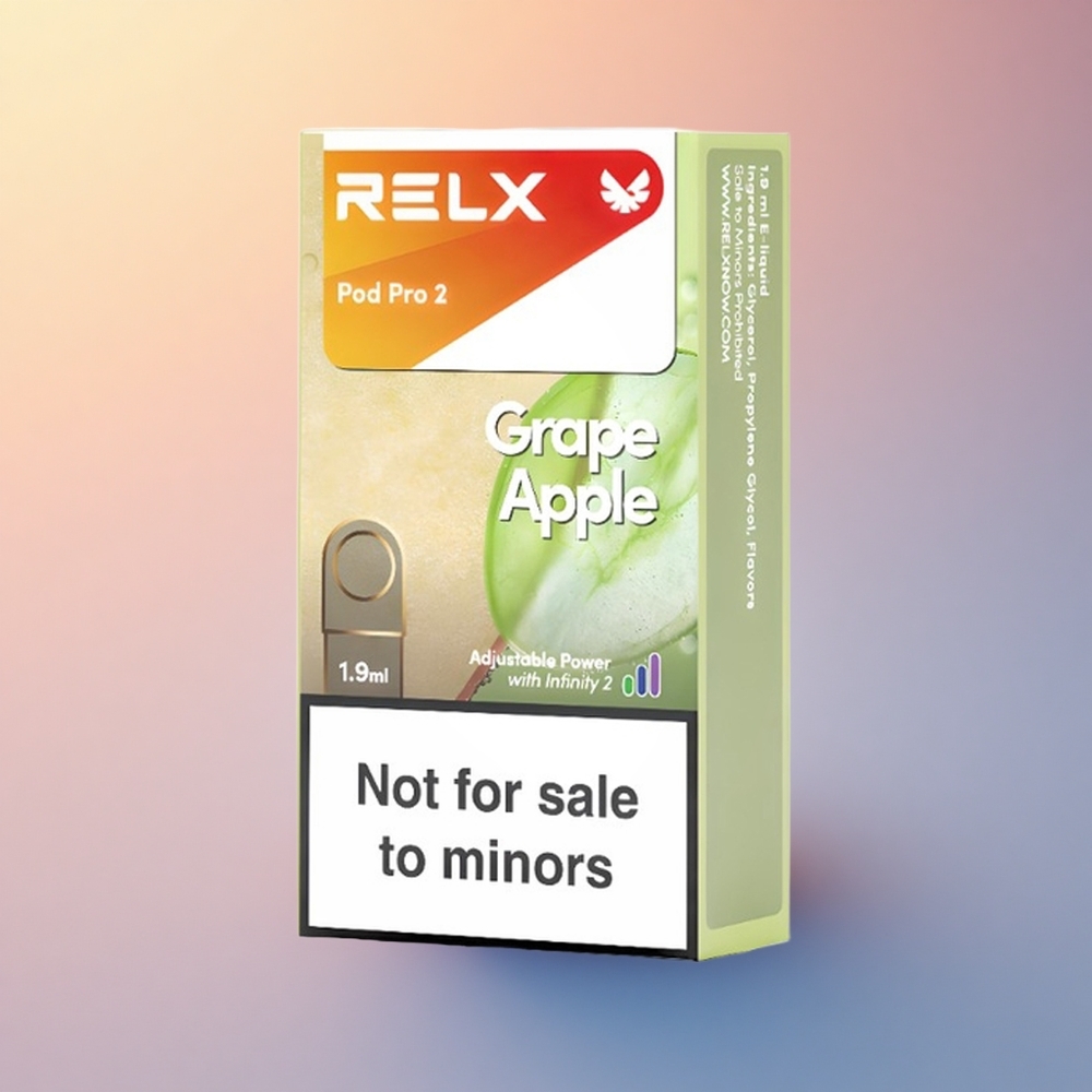 Relx Pod Pro 2 Vape Device Üzüm Elma 0mg/ml 1.9ml 3 Voltaj Ayarı: Eco Modu (5.5W), Smooth Modu (6.5W), Boost Modu (8W)